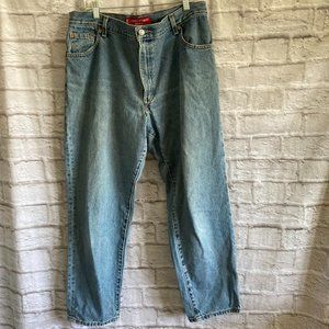 Vintage Levi's 550 Relaxed Fit Tapered Jeans Size 16 Short